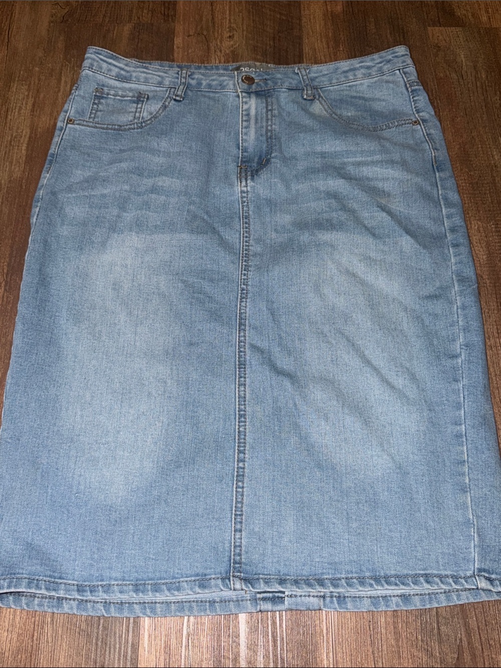 2sable Denim Midi Lightwash Skirt Nina Rossi size XL